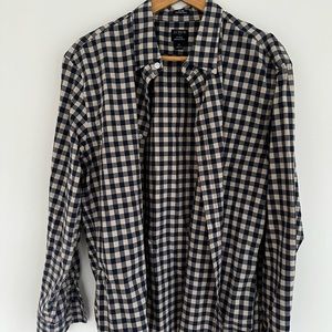 J Crew Plaid Slim Untucked Button Down Shirt